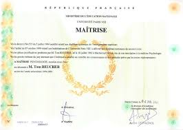 Maitrise psychologie
