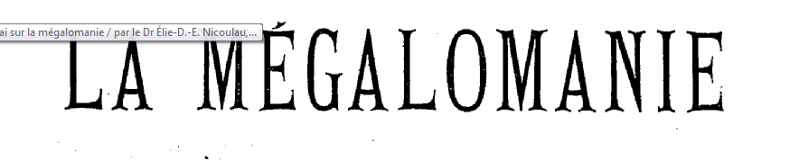 Megalomanie